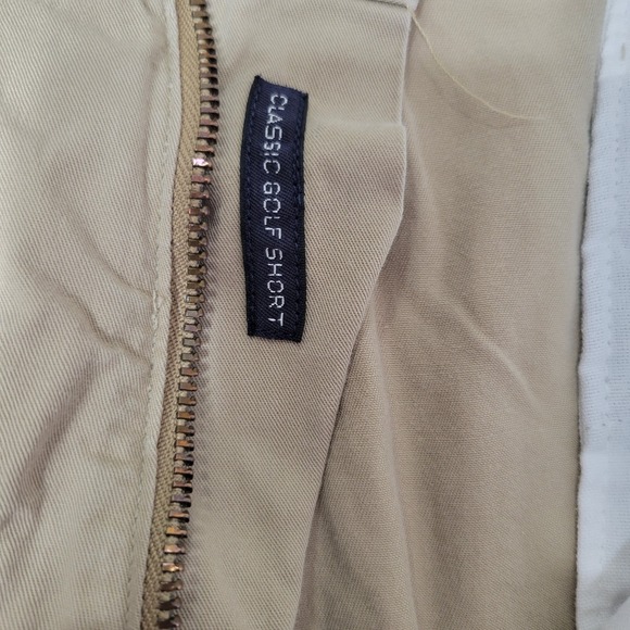 Vintage Polo Ralph Lauren Pleated Chino Golf Shorts Size 36 Tan Khaki Summer 8" - Picture 8 of 12